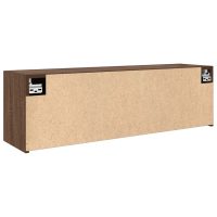 vidaXL Väggskåp för badrum brun ek 100x25x30 cm konstruerat trä - Bild 7