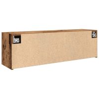 vidaXL Väggskåp för badrum åldrat trä 100x25x30 cm konstruerat trä - Bild 7