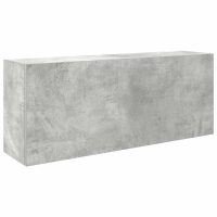 vidaXL Väggskåp för badrum betonggrå 100x25x40 cm konstruerat trä - Bild 2