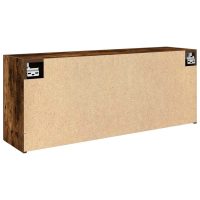 vidaXL Väggskåp för badrum rökfärgad ek 100x25x40 cm konstruerat trä - Bild 7