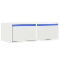 vidaXL Tv-bänk med LED-belysning vit 75x35,5x25 cm - Bild 3