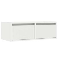 vidaXL Tv-bänk med LED-belysning vit 75x35,5x25 cm - Bild 6