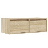 vidaXL Tv-bänk med LED-belysning sonoma ek 75x35,5x25 cm - Bild 6