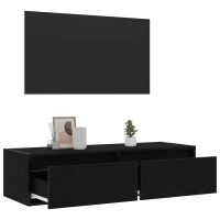 vidaXL Tv-bänk med LED-belysning svart 100X35,5x25 cm - Bild 5